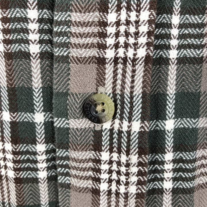 Pendleton PENDLETON Long Sleeve Lightflannel Check Shirt, Men's XL cotton Charcoal Vintage Second Hand