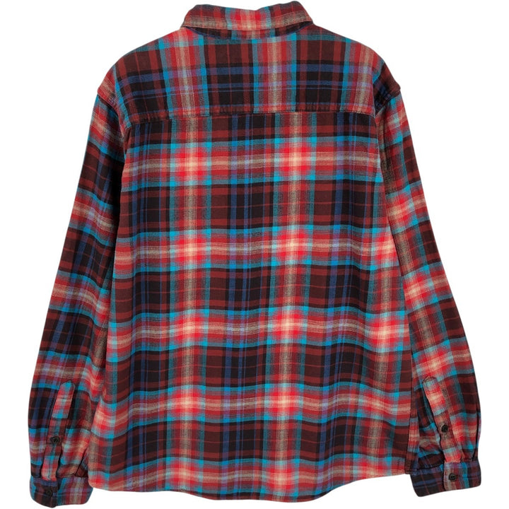 Patagonia Organic Cotton Lightflannel Check Shirt, Men's Size Medium, 54020FA16 Organic cotton brown type Vintage Second Hand