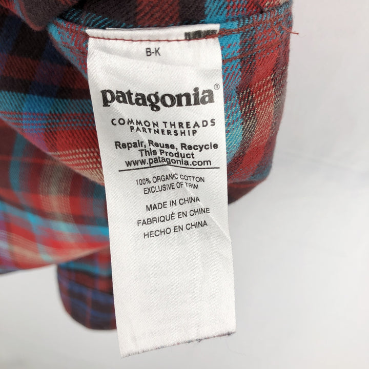 Patagonia Organic Cotton Lightflannel Check Shirt, Men's Size Medium, 54020FA16 Organic cotton brown type Vintage Second Hand