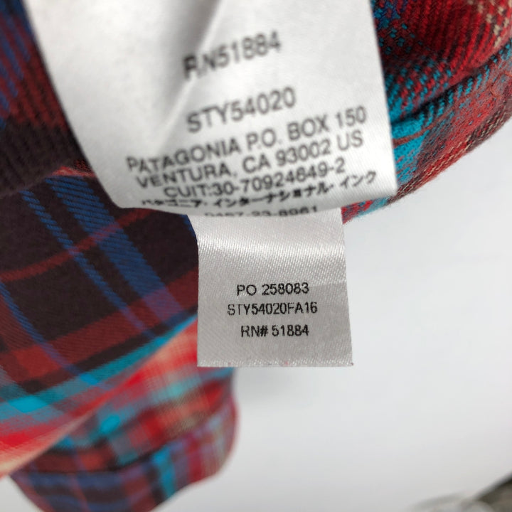 Patagonia Organic Cotton Lightflannel Check Shirt, Men's Size Medium, 54020FA16 Organic cotton brown type Vintage Second Hand