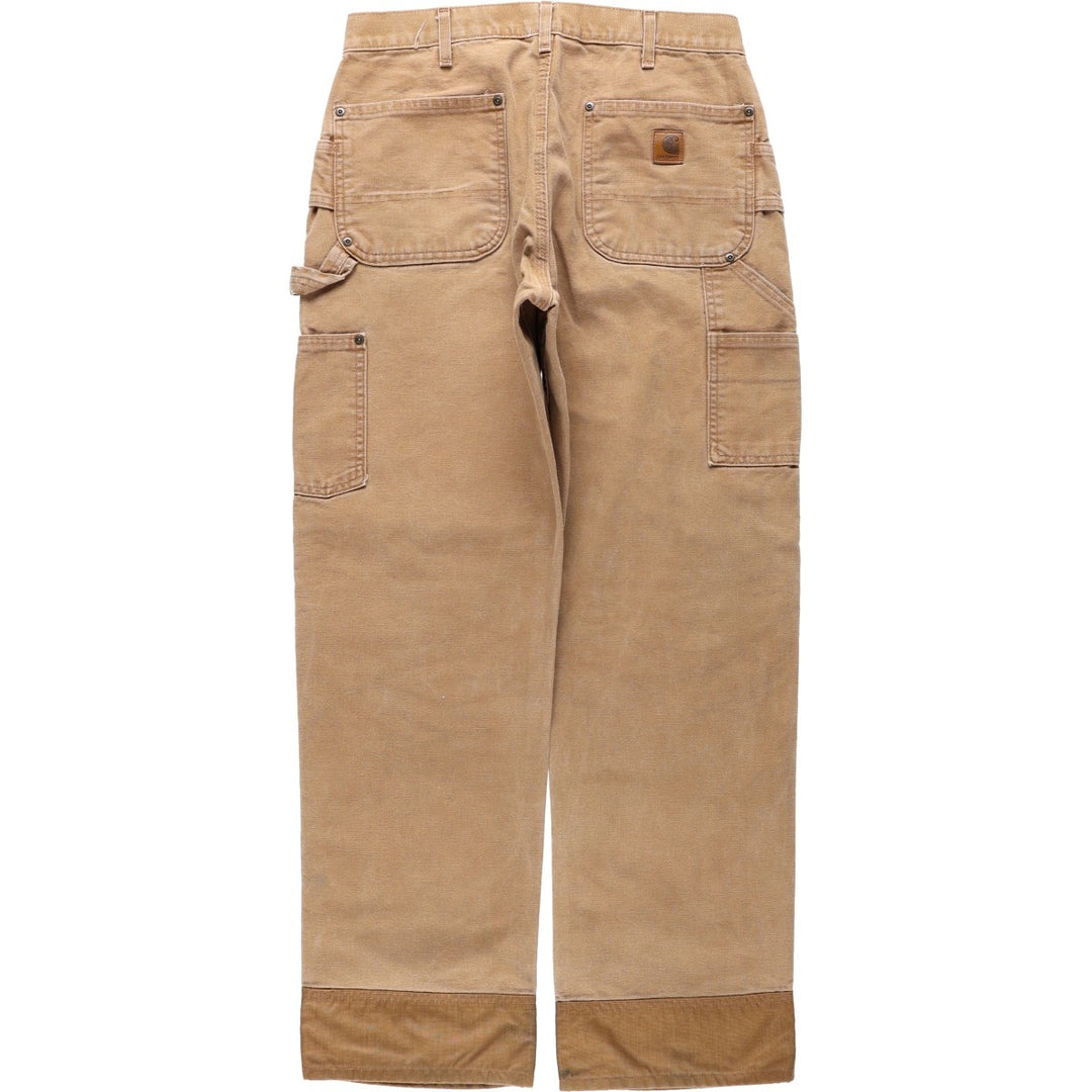 Carhartt Dungaree Fit Double Knee Duck Painter Pants, Men's Size W32 cotton Camel type Vintage Second Hand