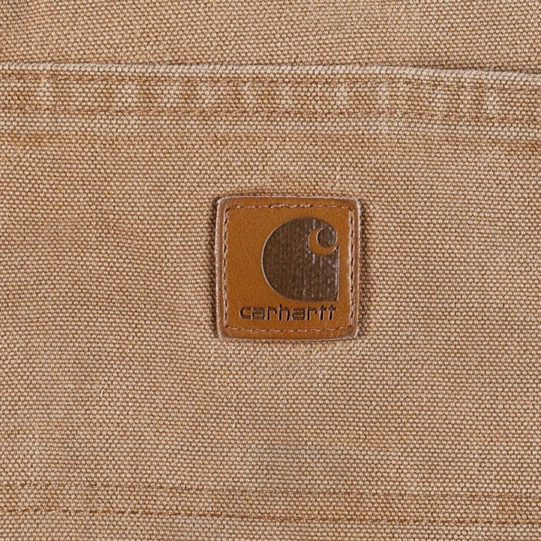Carhartt Dungaree Fit Double Knee Duck Painter Pants, Men's Size W32 cotton Camel type Vintage Second Hand