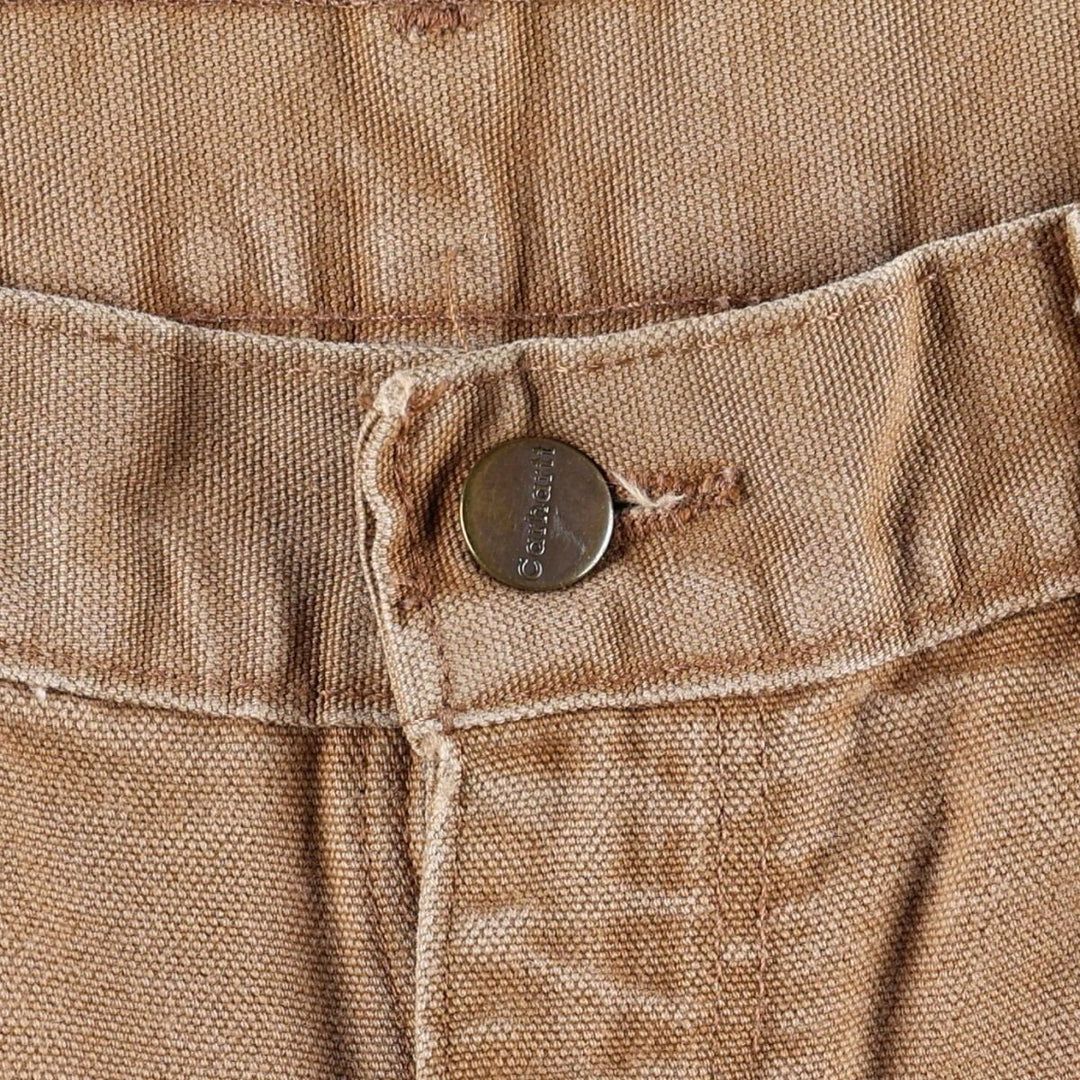 Carhartt Dungaree Fit Double Knee Duck Painter Pants, Men's Size W32 cotton Camel type Vintage Second Hand