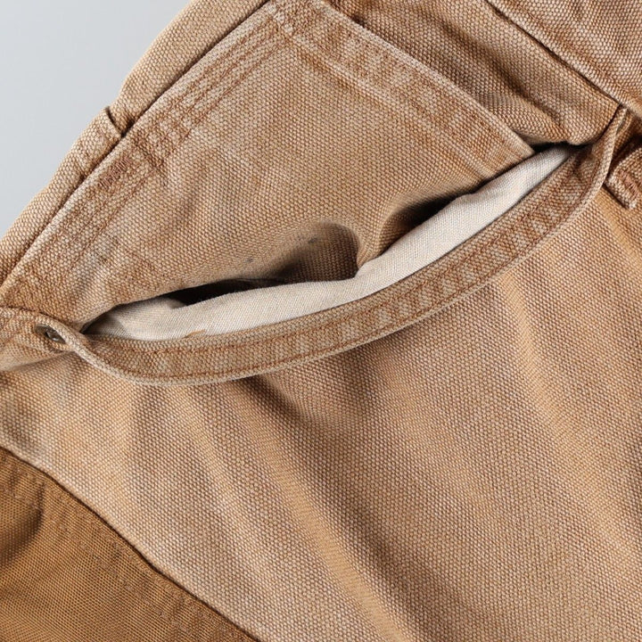 Carhartt Dungaree Fit Double Knee Duck Painter Pants, Men's Size W32 cotton Camel type Vintage Second Hand