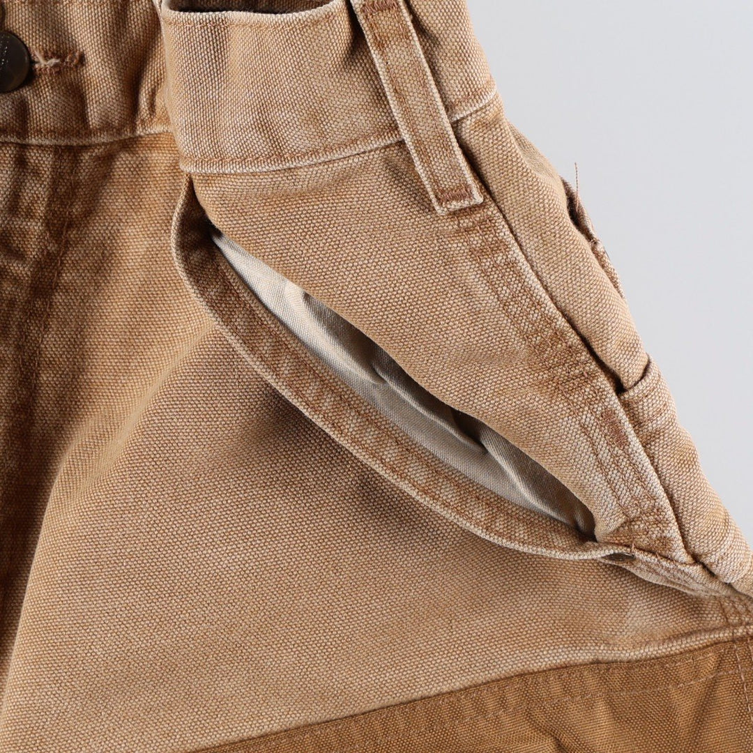 Carhartt Dungaree Fit Double Knee Duck Painter Pants, Men's Size W32 cotton Camel type Vintage Second Hand