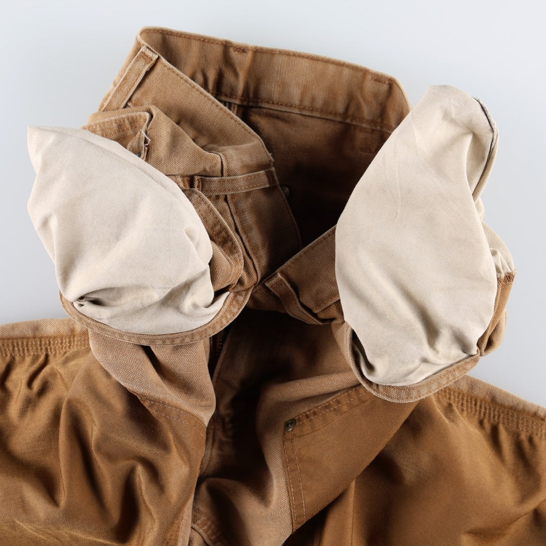 Carhartt Dungaree Fit Double Knee Duck Painter Pants, Men's Size W32 cotton Camel type Vintage Second Hand
