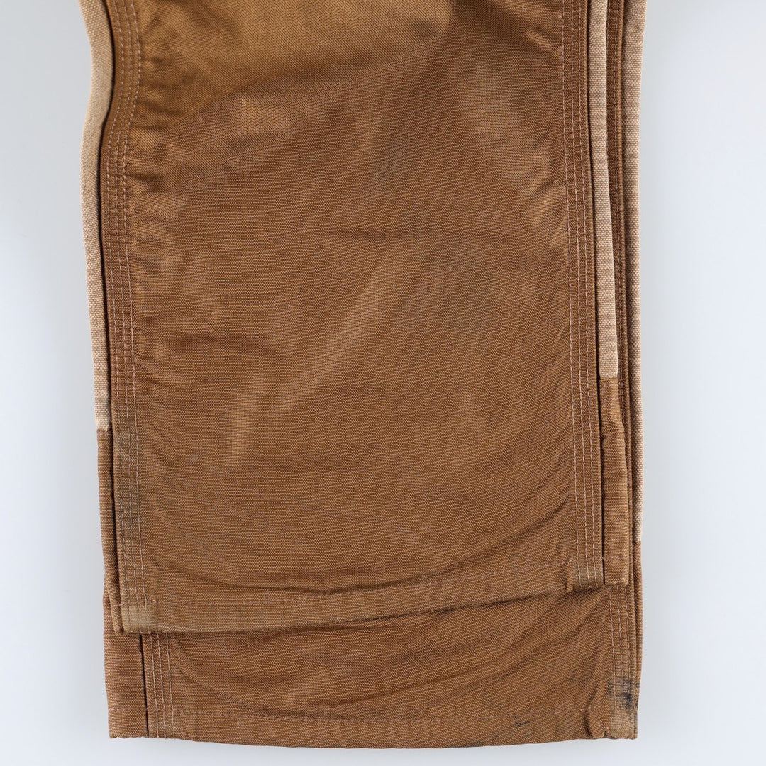 Carhartt Dungaree Fit Double Knee Duck Painter Pants, Men's Size W32 cotton Camel type Vintage Second Hand