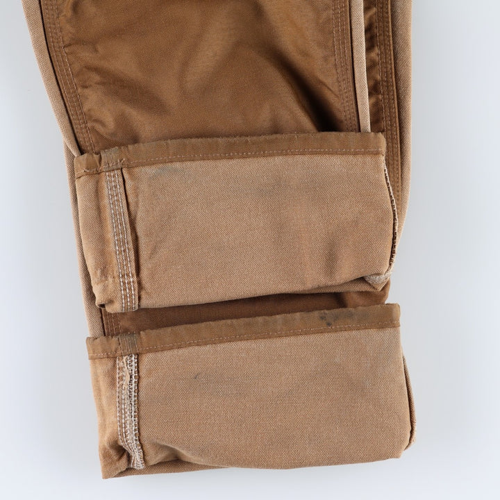 Carhartt Dungaree Fit Double Knee Duck Painter Pants, Men's Size W32 cotton Camel type Vintage Second Hand