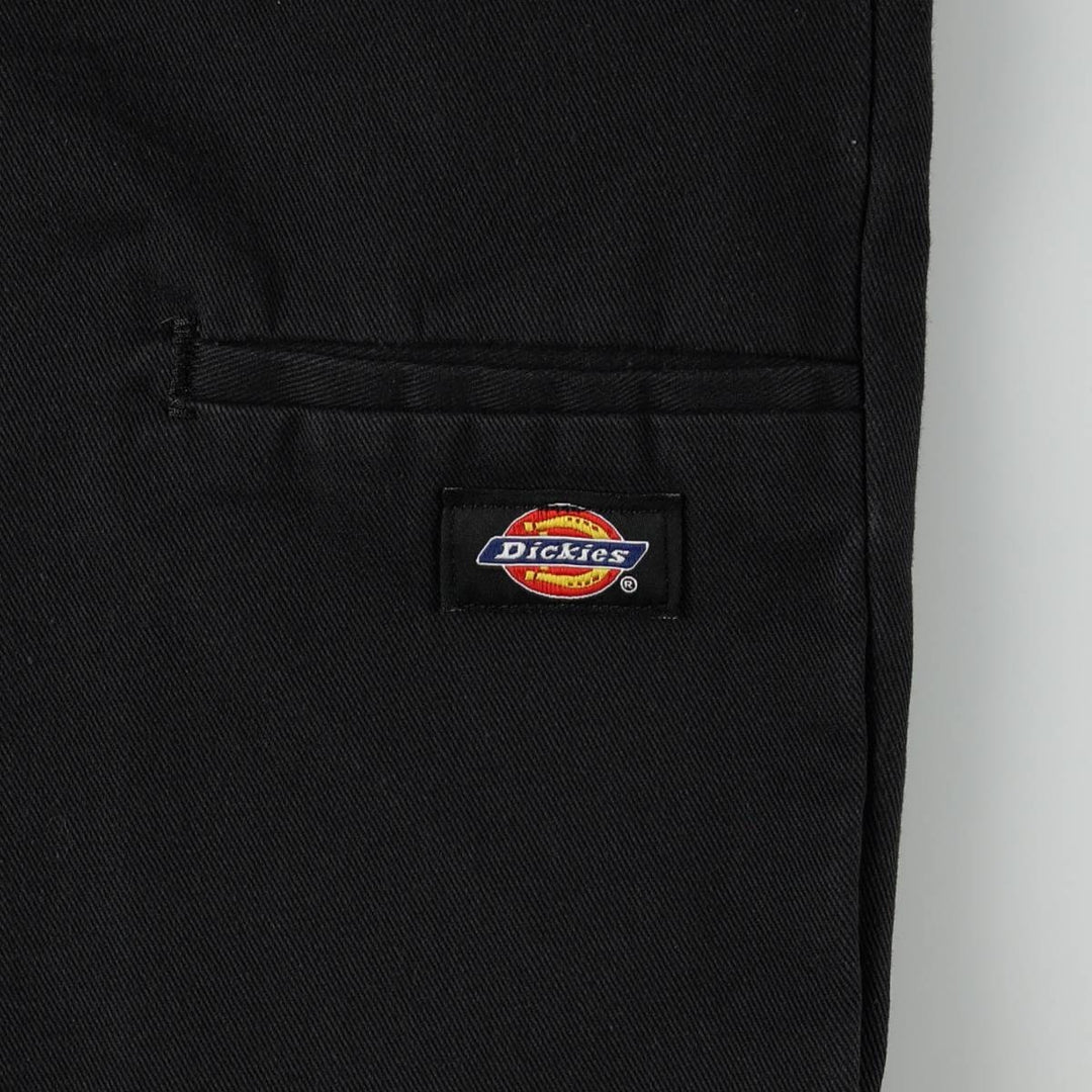 Dickies Relaxed Straight Double Knee Work Pants, Men's Size W34 (approx.) polyester black type Vintage Second Hand