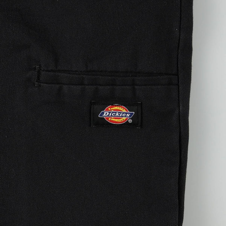 Dickies Relaxed Straight Double Knee Work Pants, Men's Size W34 (approx.) polyester black type Vintage Second Hand