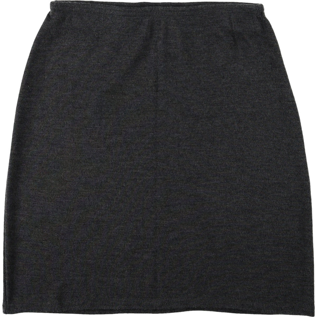 90'S GAP Old Gap Acrylic x Wool Tight Mini Skirt, Made in USA, Women's Size S (Equivalent), Vintage wool Charcoal Vintage Second Hand
