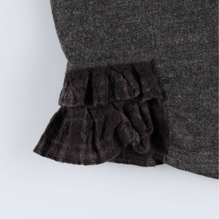 BEBE Frill Half-Length Tight Skirt, Women's Size M (approx.) Viscose gray type Vintage Second Hand