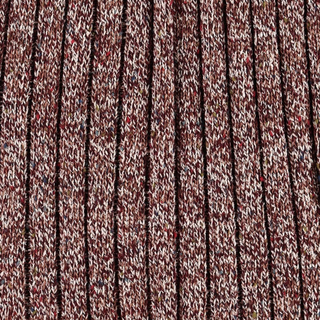 Marisa Christina Half-Length Ribbed Knit Skirt (Women's Size XS) silk wine-red Vintage Second Hand
