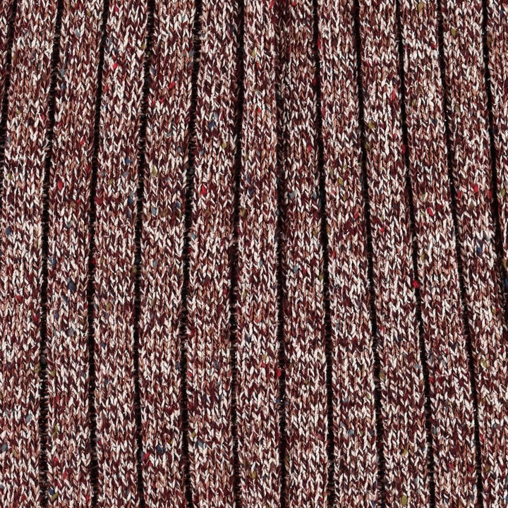 Marisa Christina Half-Length Ribbed Knit Skirt (Women's Size XS) silk wine-red Vintage Second Hand