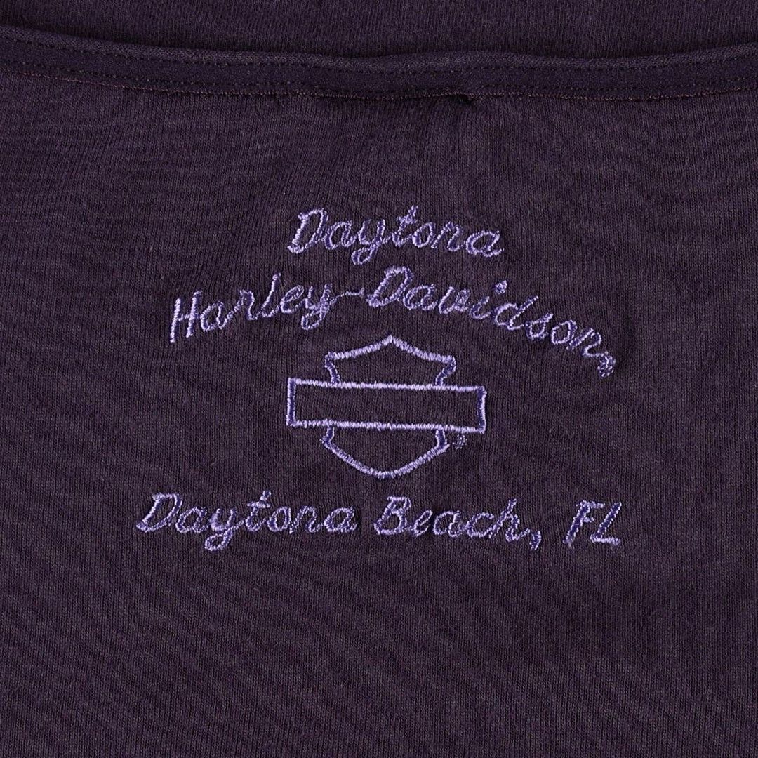 Harley-Davidson Rhinestone Motorcycle Camisole, Women's Size M (approx.) cotton purple type Vintage Second Hand
