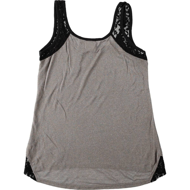 Harley-Davidson Skull Pattern Rhinestone Motorcycle Tank Top, Women's Size M (approx.) unclear gray type Vintage Second Hand