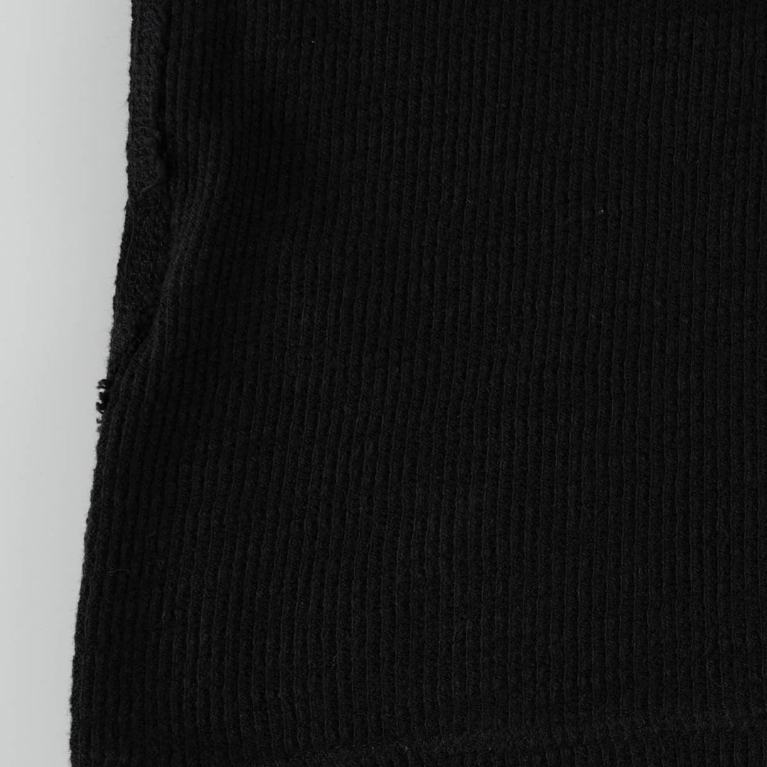 Ralph Lauren POLO RALPH LAUREN Thermal Long Henley Neck Long Sleeve Dress (Women's Size XS) cotton black type Vintage Second Hand