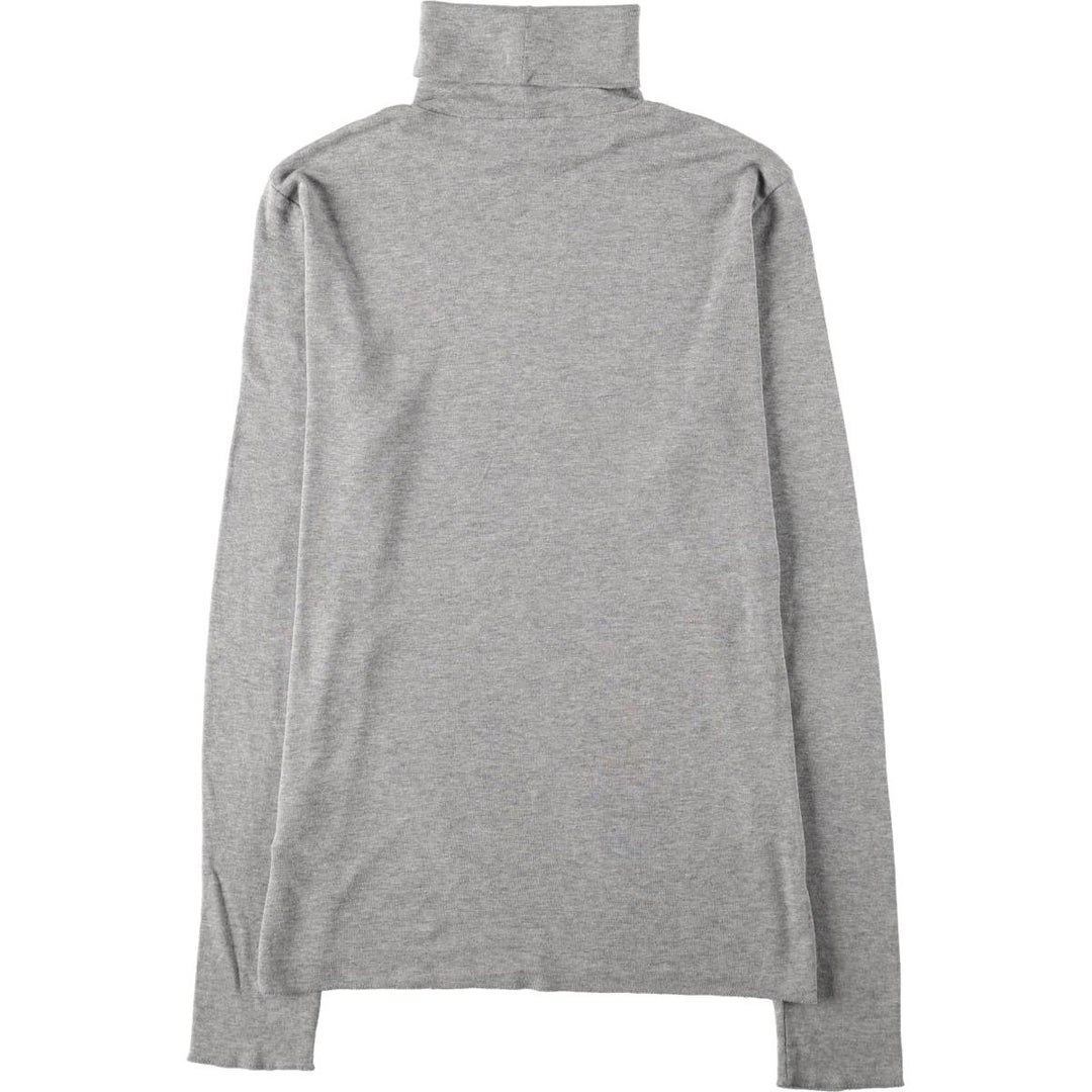 Ralph Lauren POLO RALPH LAUREN turtleneck cotton knit sweater, women's size XL (approx.) cotton gray type Vintage Second Hand