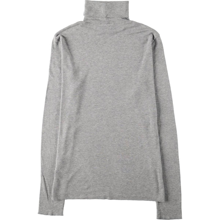 Ralph Lauren POLO RALPH LAUREN turtleneck cotton knit sweater, women's size XL (approx.) cotton gray type Vintage Second Hand