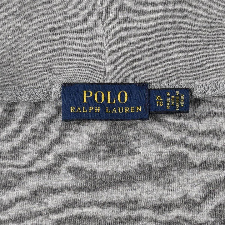 Ralph Lauren POLO RALPH LAUREN turtleneck cotton knit sweater, women's size XL (approx.) cotton gray type Vintage Second Hand