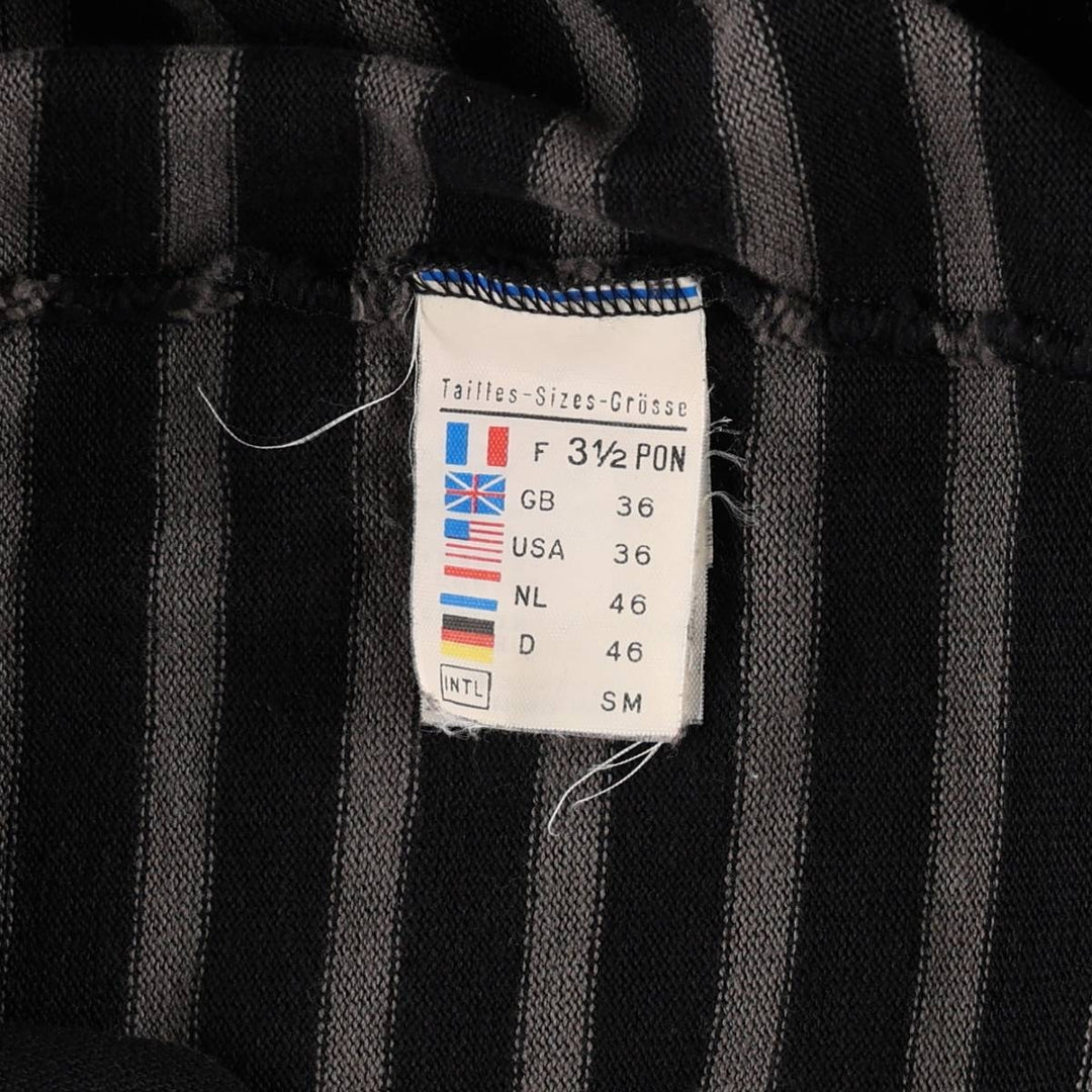 Saint James striped boat neck long-sleeved T-shirt, made in France, women's size S equivalent. cotton gray type Vintage Second Hand