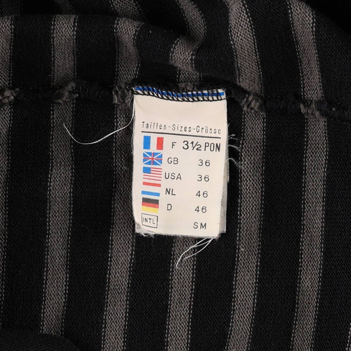 Saint James striped boat neck long-sleeved T-shirt, made in France, women's size S equivalent. cotton gray type Vintage Second Hand