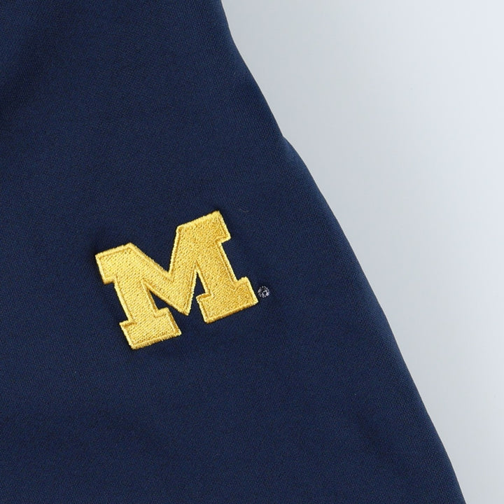 Adidas MICHIGAN University of Michigan College Track Pants, Women's Size L (approx.) polyester navy blue type Vintage Second Hand