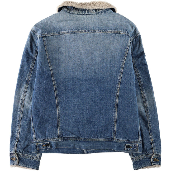 Lee Furry Rider padded denim fleece jacket, men's size XL. cotton blue type Vintage Second Hand