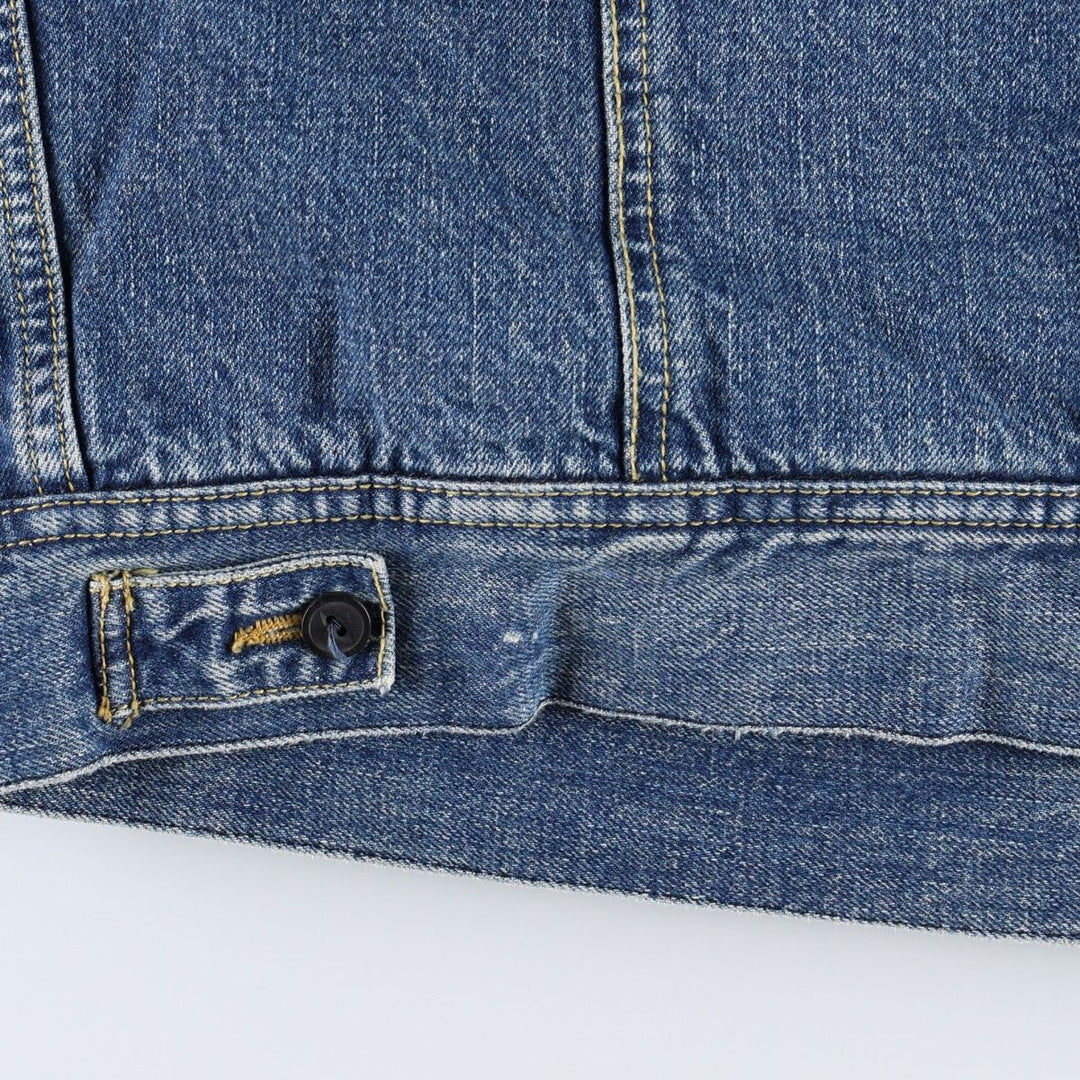 Lee Furry Rider padded denim fleece jacket, men's size XL. cotton blue type Vintage Second Hand