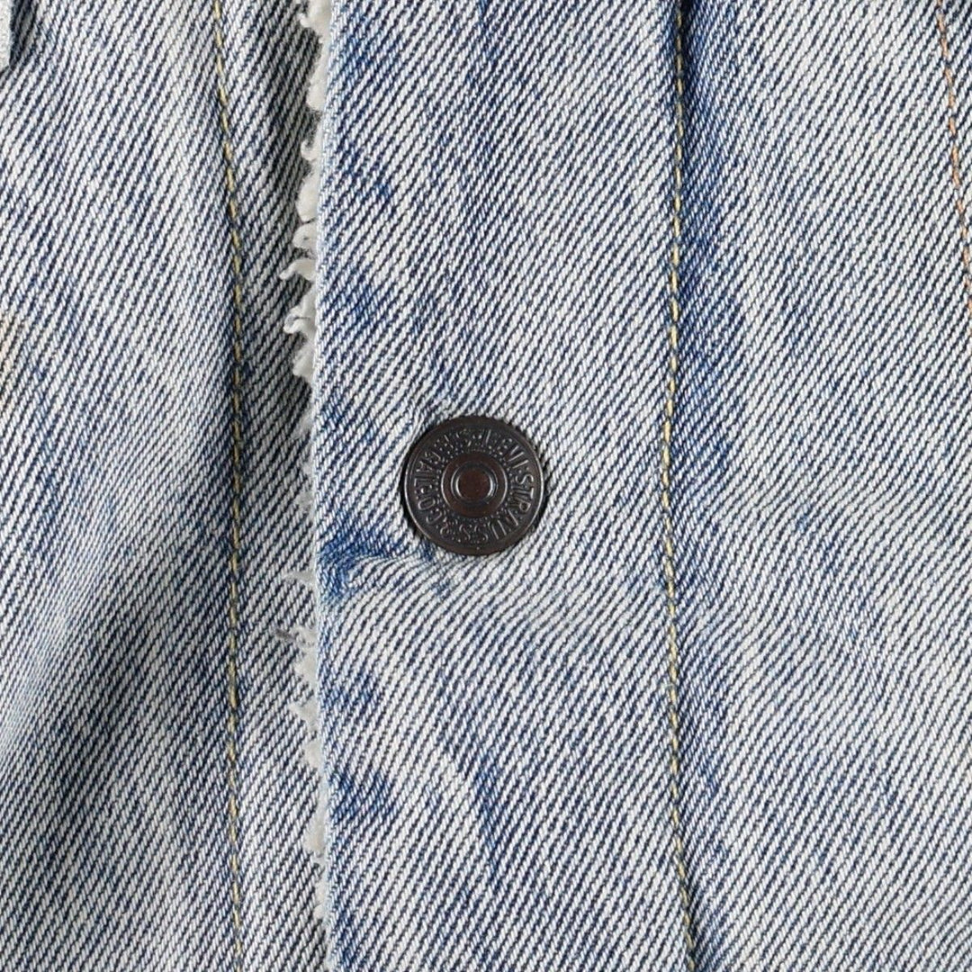 Levi's padded denim jacket, size M, men's cotton blue type Vintage Second Hand