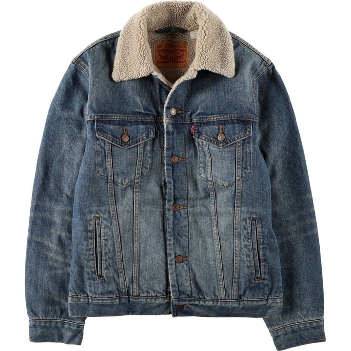 Levi's padded denim jacket, size M, men's cotton blue type Vintage Second Hand