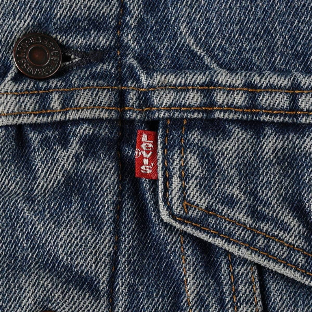 1980'S Levi's 70506-0316 Denim Jacket, Made in USA, Men's Size L (approx.), Vintage cotton blue type Vintage Second Hand