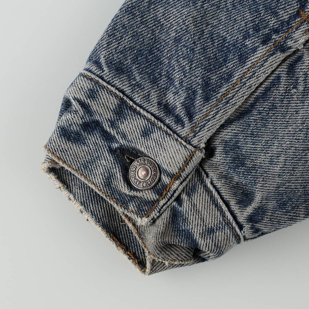 1980'S Levi's 70506-0316 Denim Jacket, Made in USA, Men's Size L (approx.), Vintage cotton blue type Vintage Second Hand