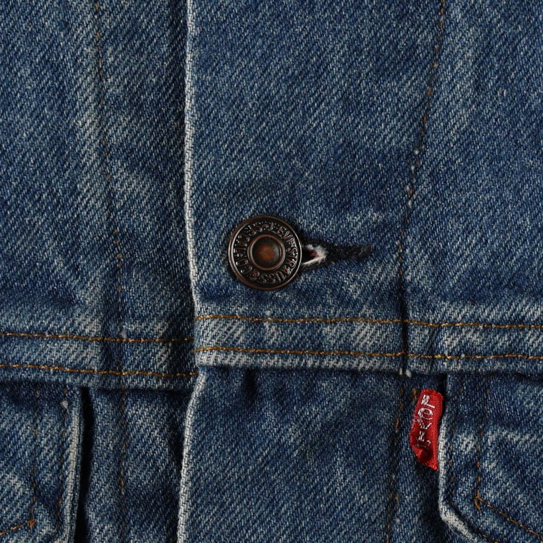 Vintage 1980'S Levi's 70411-0816 denim jacket, made in the USA, size M. unclear blue type Vintage Second Hand