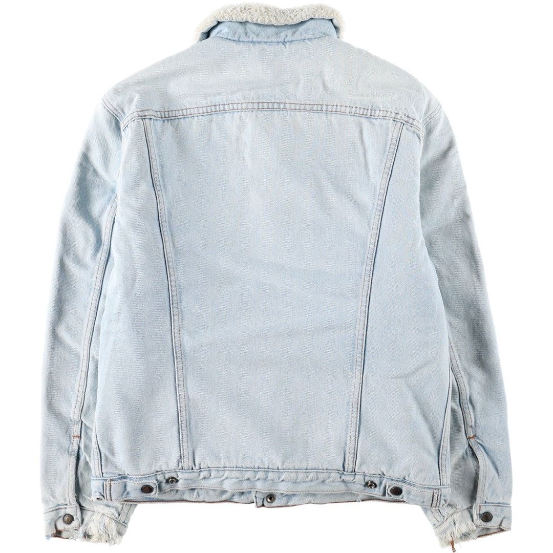 Levi's padded denim fleece jacket, men's size M equivalent, vintage. unclear Blue type light blue Vintage Second Hand