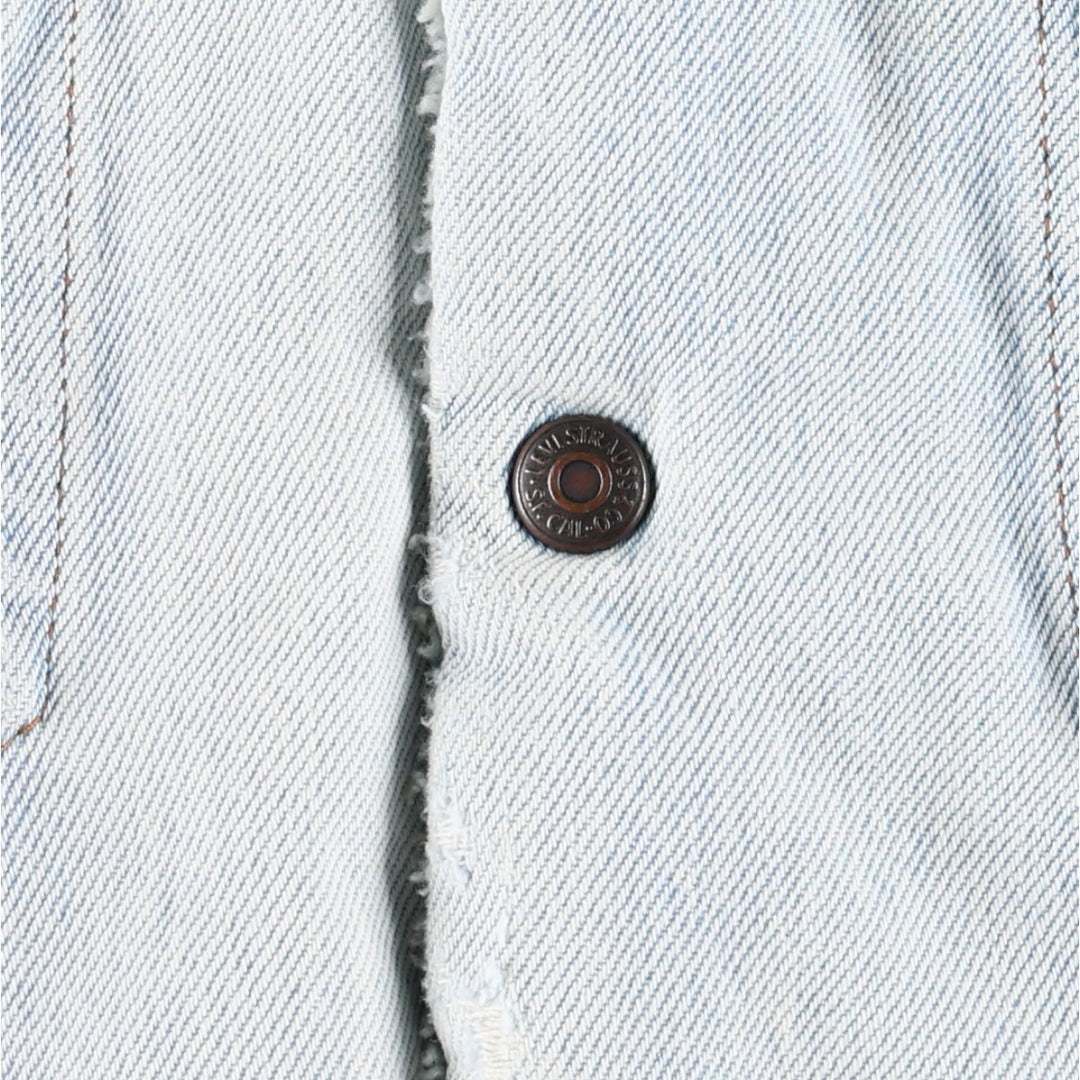 Levi's padded denim fleece jacket, men's size M equivalent, vintage. unclear Blue type light blue Vintage Second Hand