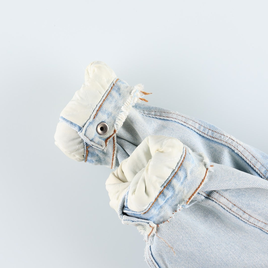 Levi's padded denim fleece jacket, men's size M equivalent, vintage. unclear Blue type light blue Vintage Second Hand