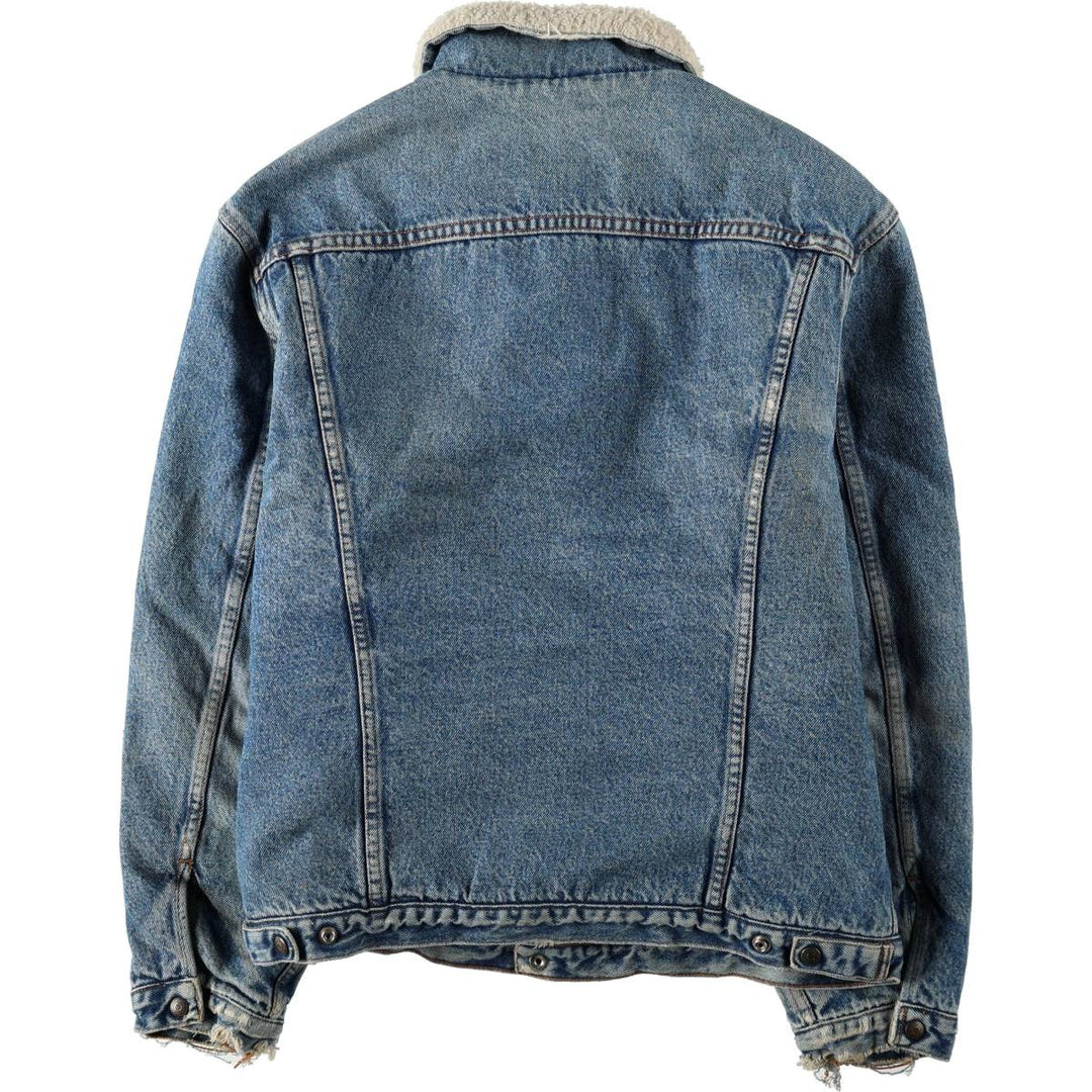 1980'S Levi's 70608-0219 Padded Denim Boa Jacket, Men's Size L (approx.) cotton blue type Vintage Second Hand