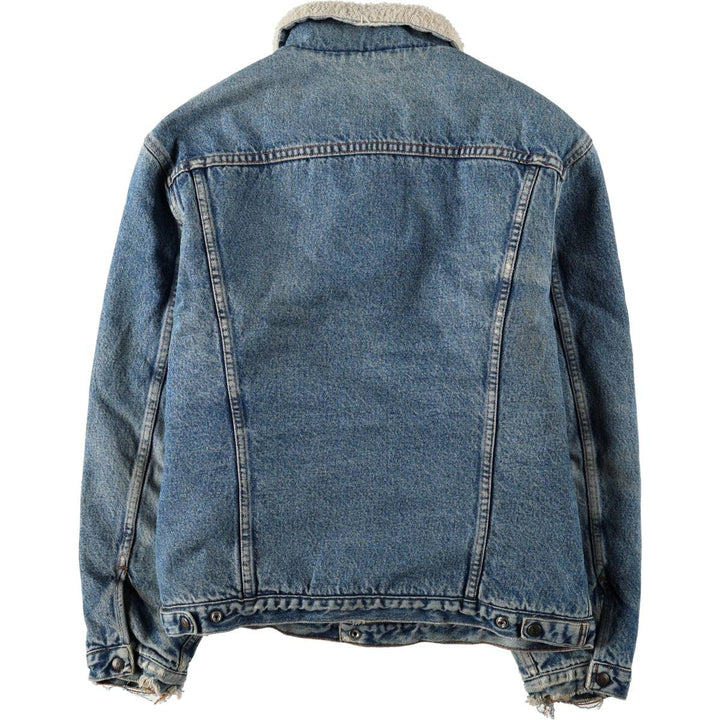 1980'S Levi's 70608-0219 Padded Denim Boa Jacket, Men's Size L (approx.) cotton blue type Vintage Second Hand