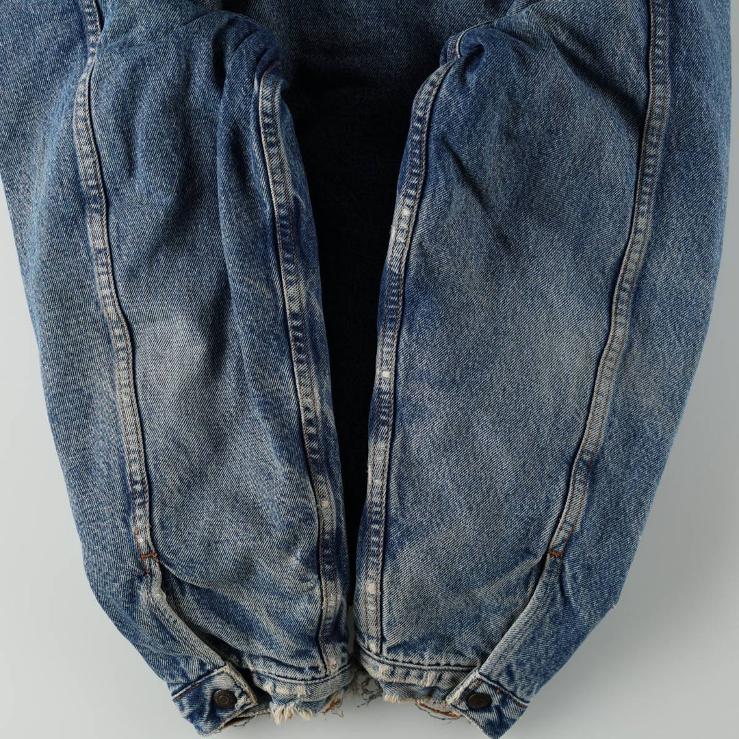 1980'S Levi's 70608-0219 Padded Denim Boa Jacket, Men's Size L (approx.) cotton blue type Vintage Second Hand