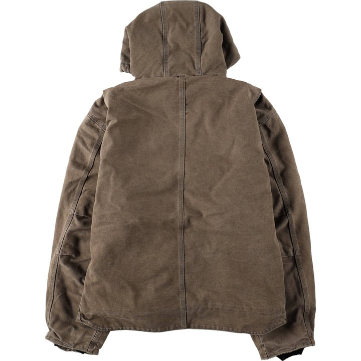 Carhartt Sierra Jacket, padded duck canvas full-zip hoodie, men's size XXL equivalent. cotton Khaki type Vintage Second Hand