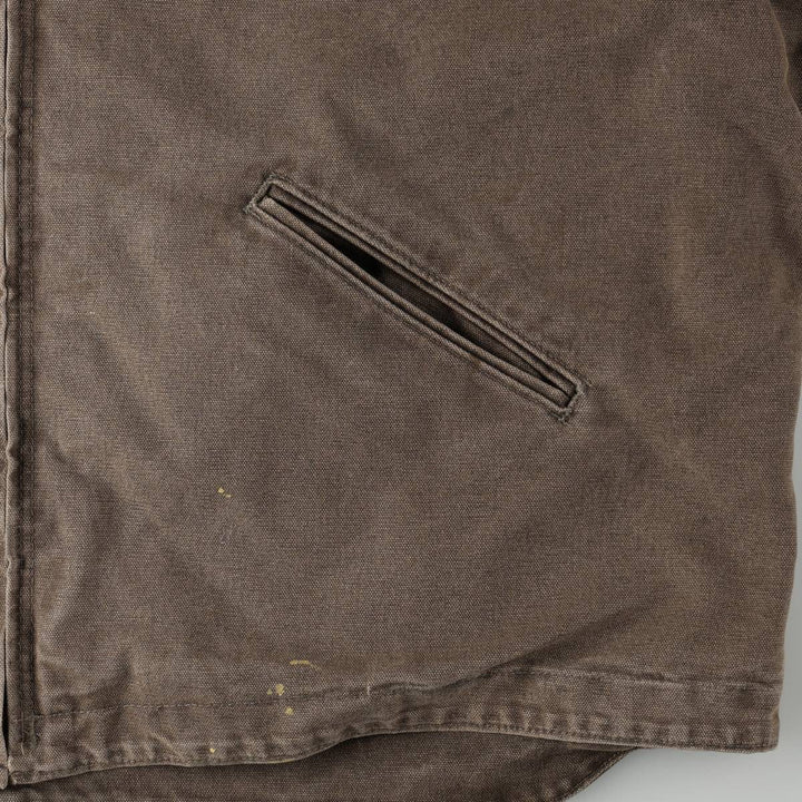 Carhartt Sierra Jacket, padded duck canvas full-zip hoodie, men's size XXL equivalent. cotton Khaki type Vintage Second Hand