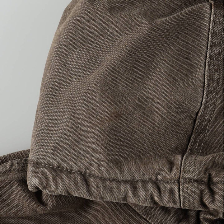 Carhartt Sierra Jacket, padded duck canvas full-zip hoodie, men's size XXL equivalent. cotton Khaki type Vintage Second Hand
