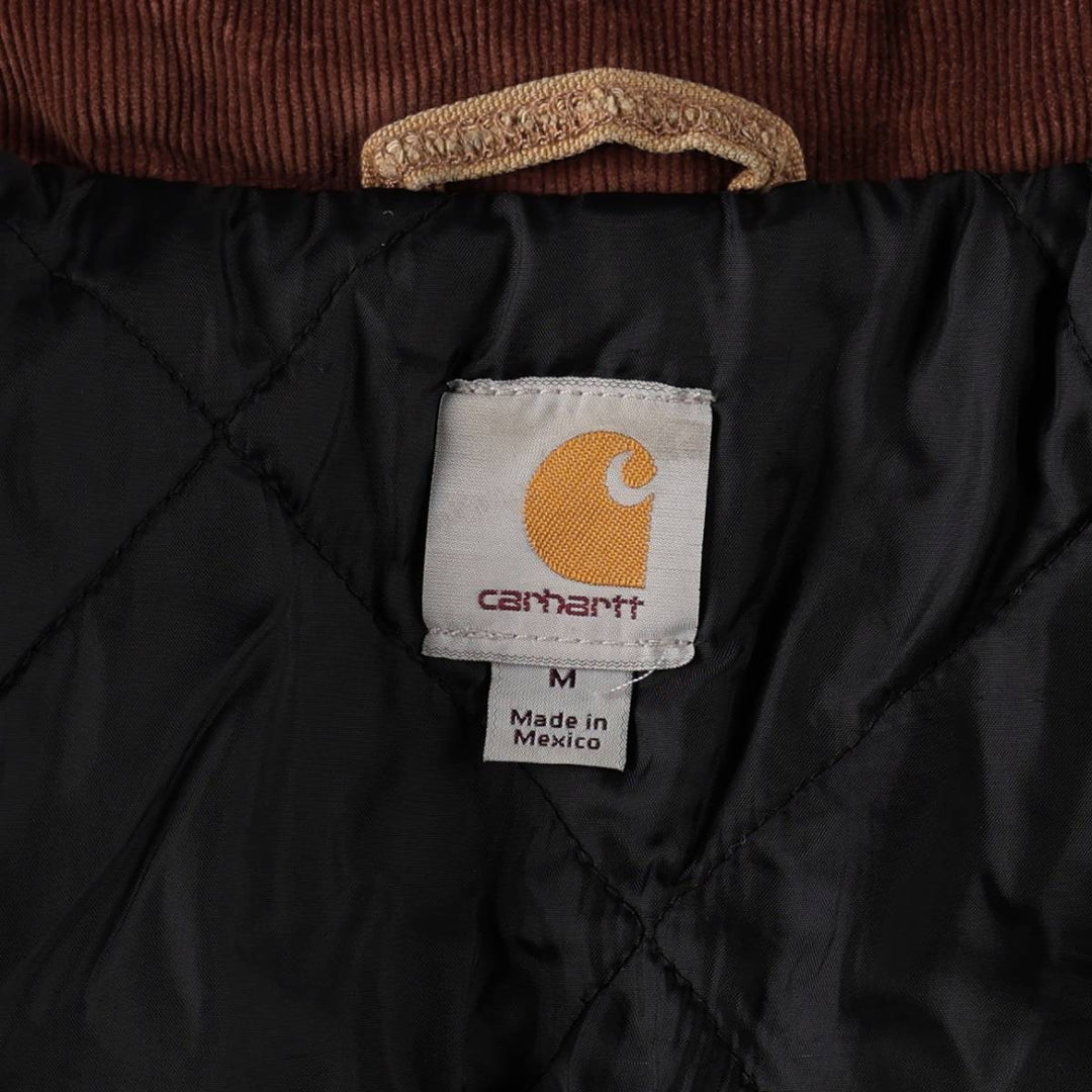 Carhartt Traditional Coat, Padded Duck Full-Zip Hoodie, Men's Size M (approx.) cotton Khaki type beige Vintage Second Hand