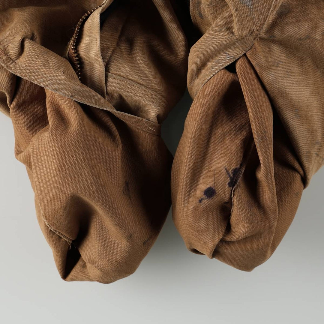 Carhartt Traditional Coat, Padded Duck Full-Zip Hoodie, Men's Size M (approx.) cotton Khaki type beige Vintage Second Hand