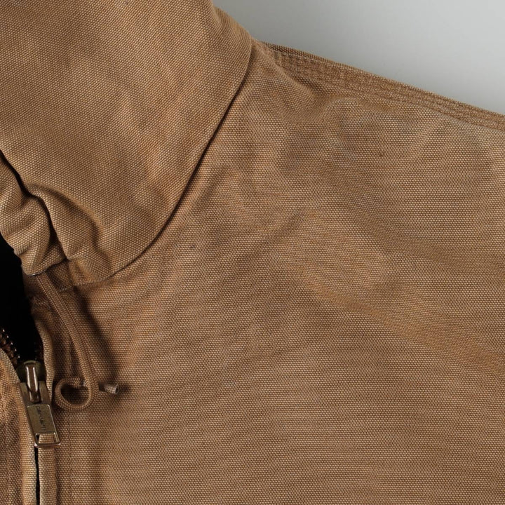 Carhartt Active Jacket, Padded Duck Full-Zip Hoodie, Made in USA, Men's Size L cotton Khaki type Vintage Second Hand