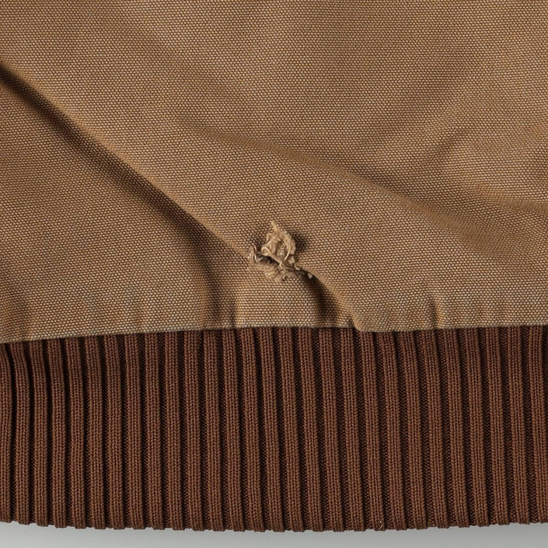 Carhartt Active Jacket, Padded Duck Full-Zip Hoodie, Made in USA, Men's Size L cotton Khaki type Vintage Second Hand