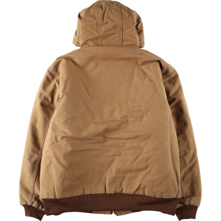 Carhartt Active Jacket, Padded Duck Full Zip Parka, Made in USA, Men's XL cotton brown type Vintage Second Hand