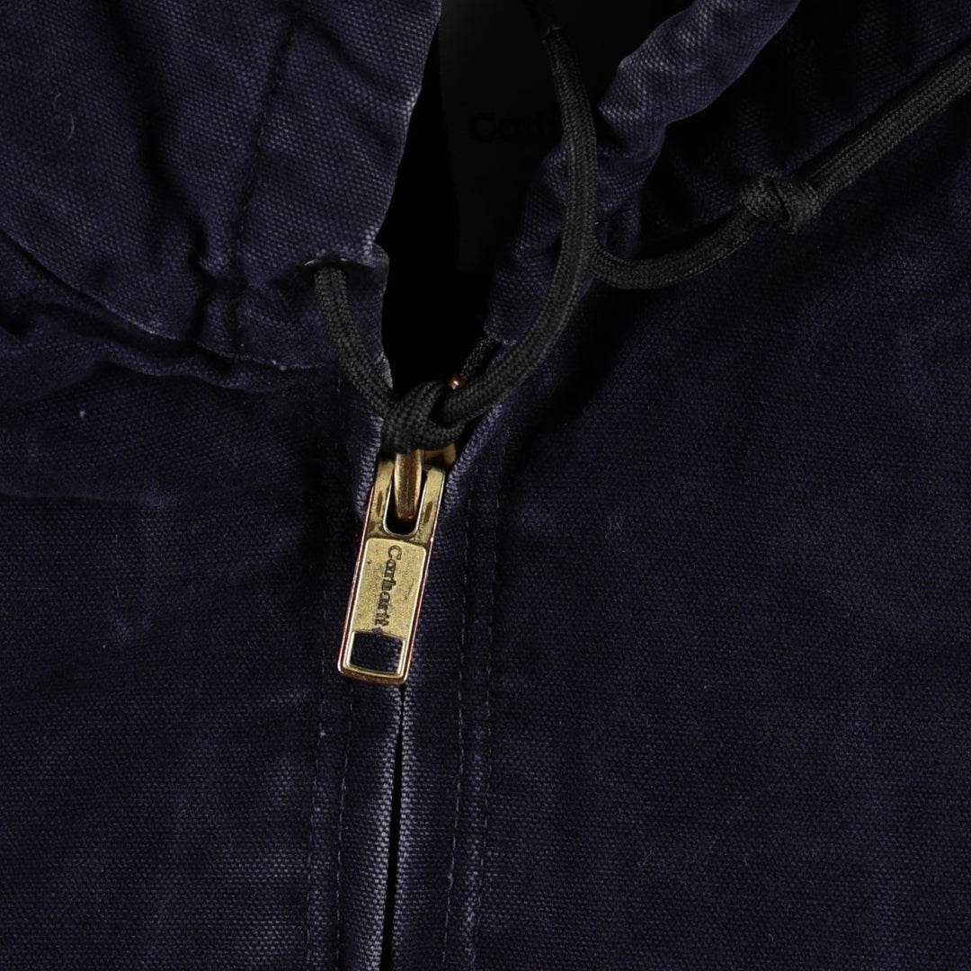 Carhartt Active Jacket, Padded Duck Full-Zip Hoodie, Men's Size L cotton navy blue type Vintage Second Hand