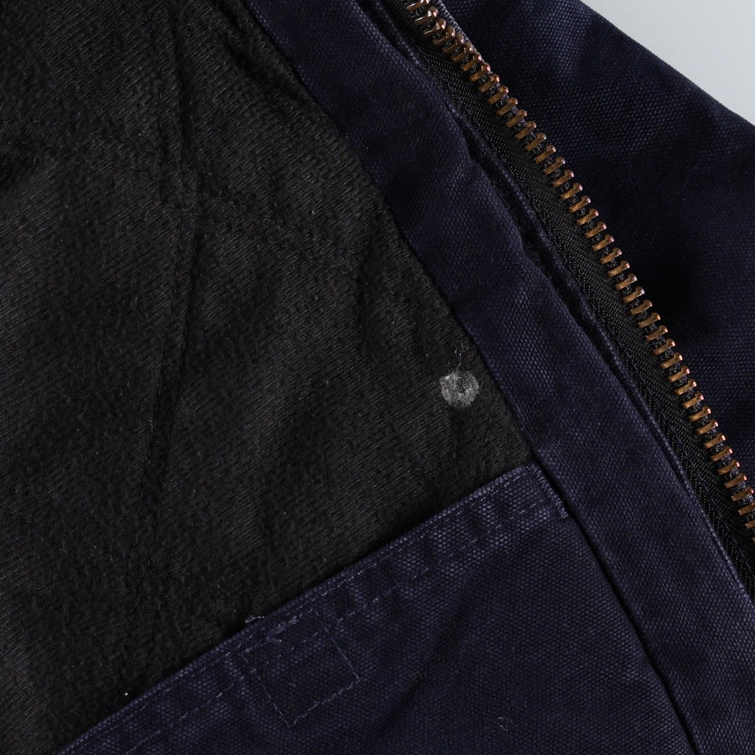 Carhartt Active Jacket, Padded Duck Full-Zip Hoodie, Men's Size L cotton navy blue type Vintage Second Hand